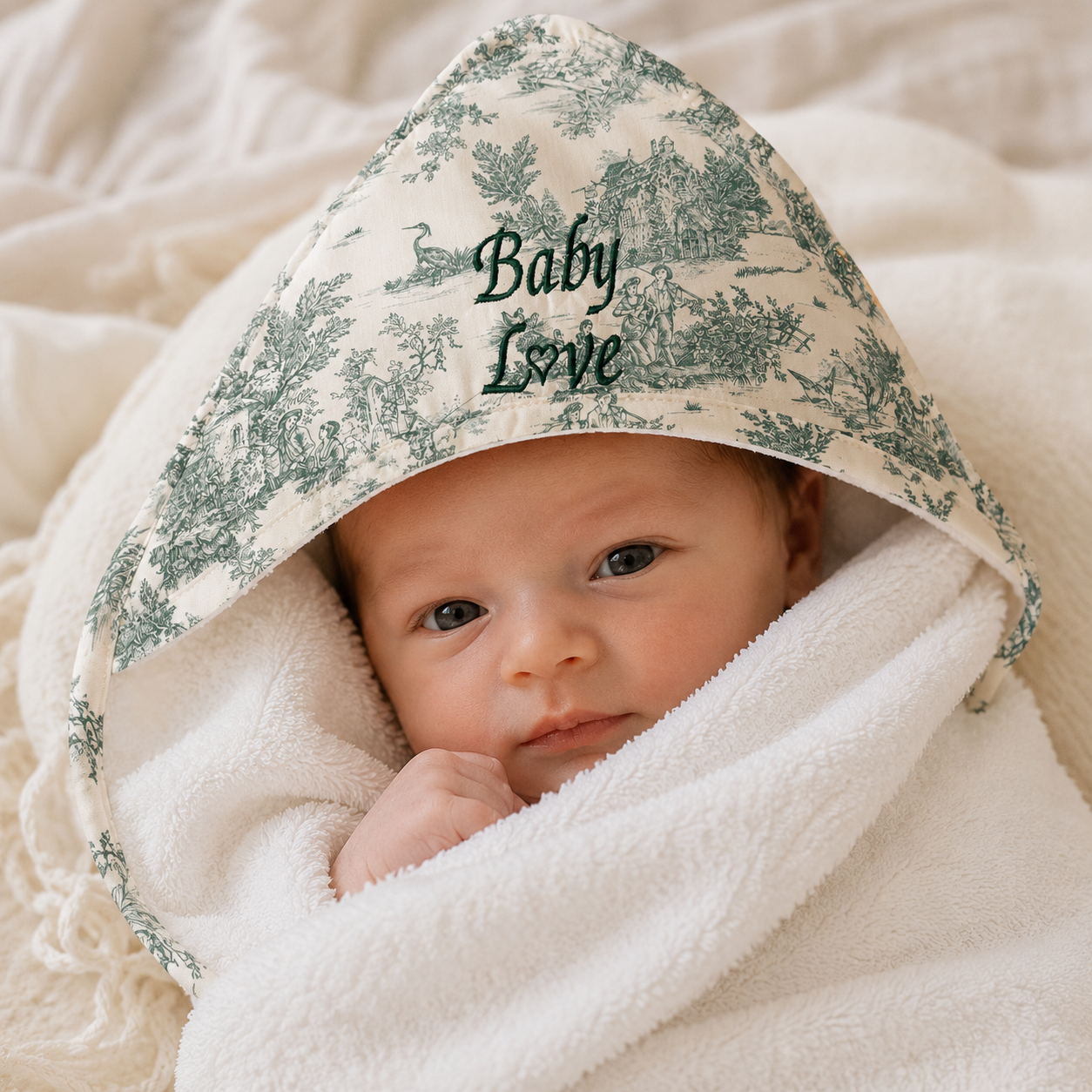 Personalisierbares Baby-Badetuch