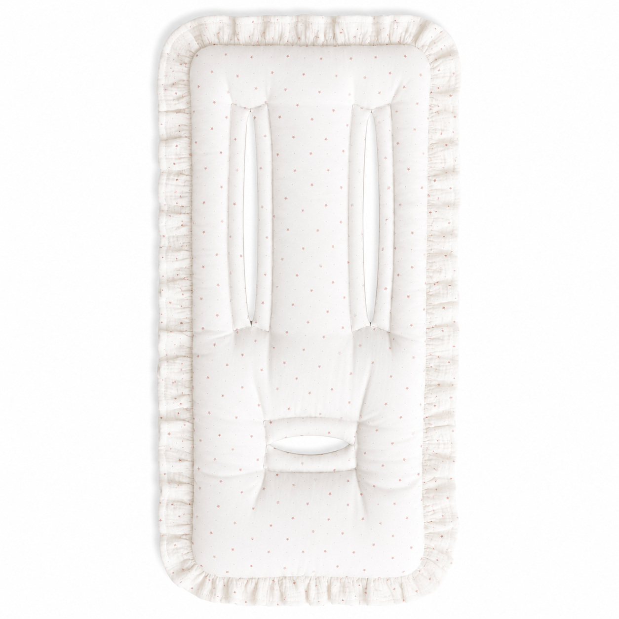 Matelas à poussette Étoiles — Fait main & personnalisable