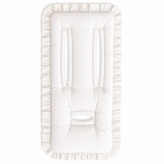 Matelas à poussette Étoiles — Fait main & personnalisable