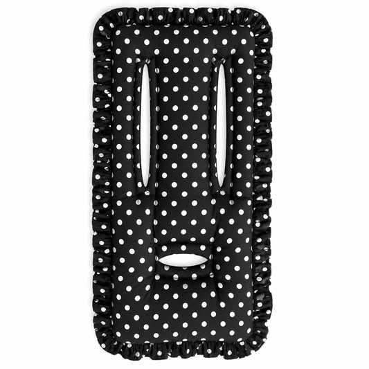 Matelas à poussette Pois — Fait main & personnalisable